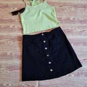 Charlotte Russe Pluse size Pleather mini Skirt